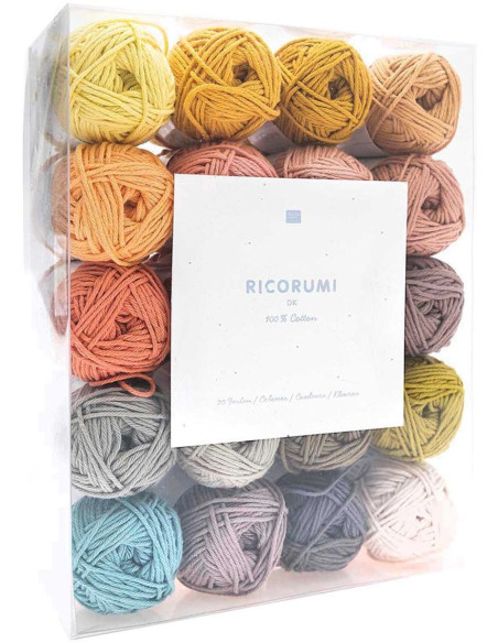 Coffret 20 pelotes de coton Ricorumi - Limited