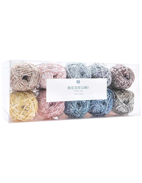 Coffret 10 pelotes de coton Ricorumi Spray