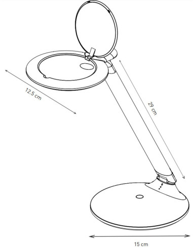 Lampe loupe rechargeable Halo Go Daylight