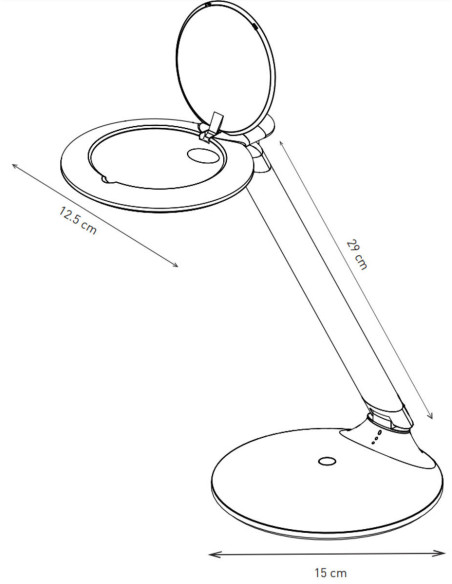 Lampe loupe rechargeable Halo Go Daylight