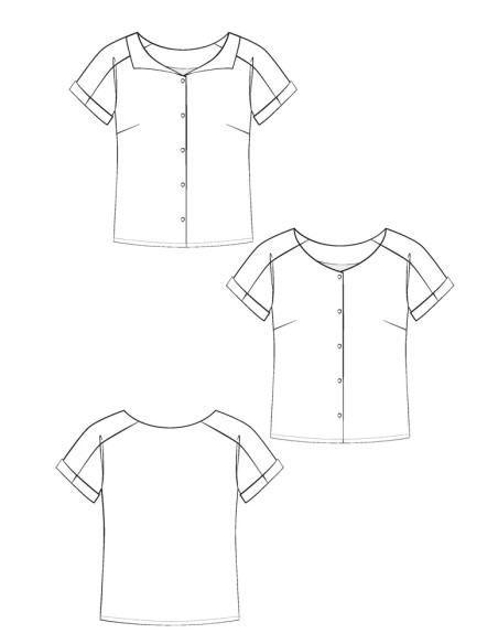 Patron de chemise Almost - Maison Fauve