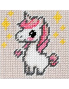 Kit canevas enfant - Licorne