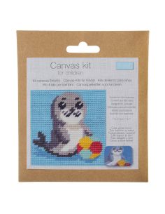 Kit canevas enfant - Otarie 2
