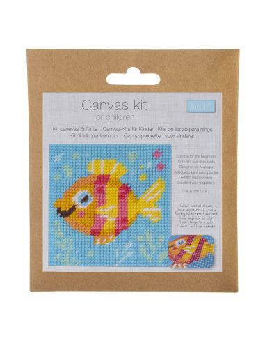 Kit canevas enfant - Poisson