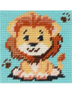 Kit canevas enfant - Lion