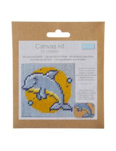 Kit canevas enfant - Bébé dauphin 2