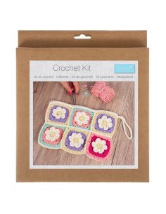 Kit de crochet amigurumi - Pochette zippée florale 2