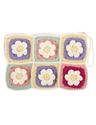 Kit de crochet amigurumi - Pochette zippée florale