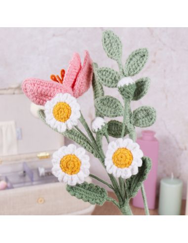 Kit de crochet amigurumi- Bouquet de fleurs