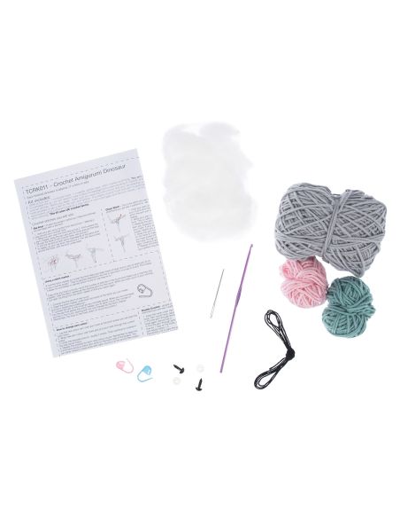 Kit de crochet amigurumi - Dinosaure