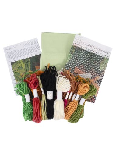 Kit de broderie housse de coussin - Tigre