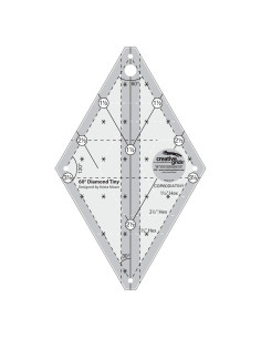 Règle Non-Slip 60° Diamond Tiny Creative Grids