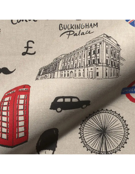 Toile de coton canvas premium - London