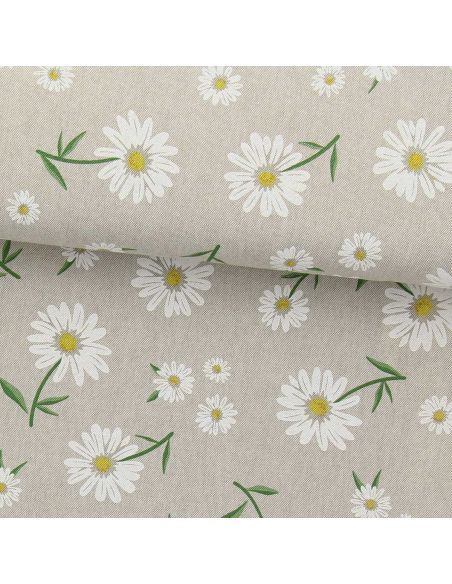 Toile de coton canvas premium - Marguerites