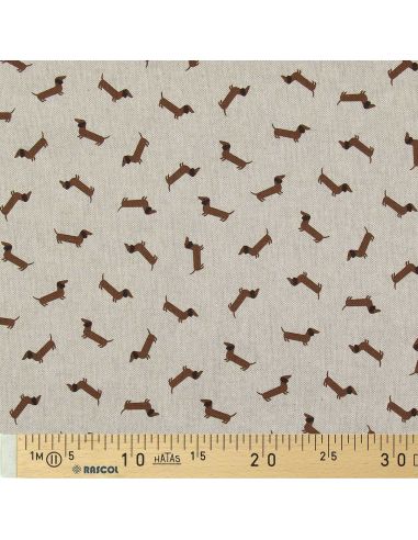Toile de coton canvas premium - Teckel