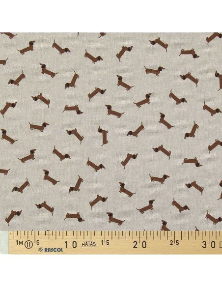 Toile de coton canvas premium - Teckel