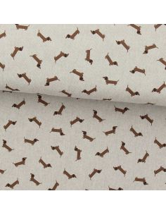 Toile de coton canvas premium - Teckel