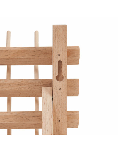 Présentoir en bois pour 25 bobines de fils