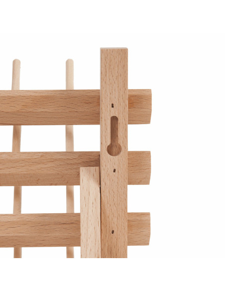 Présentoir en bois pour 25 bobines de fils