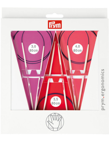 Coffret aiguilles à tricoter circulaires Prym Ergonomics