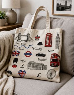 Toile de coton canvas premium - London 2