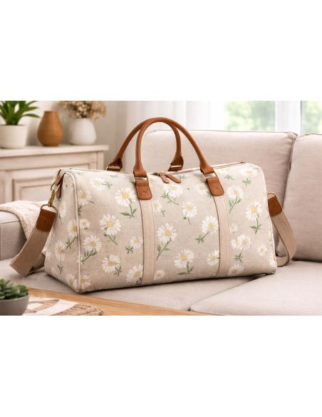 Toile de coton canvas premium - Marguerites