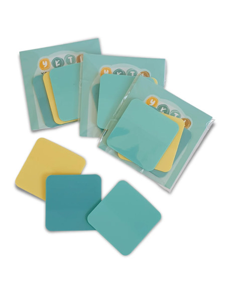 60 notes transparentes repositionnables pour patron de tricot YKTL