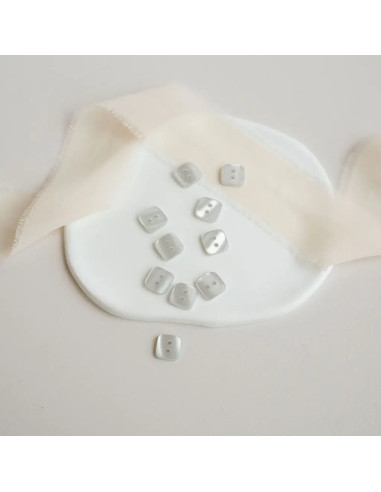 Bouton Smart 2 trous - Perle