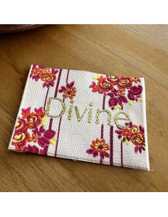 Étiquette tissée à coudre - Divine Magnolia