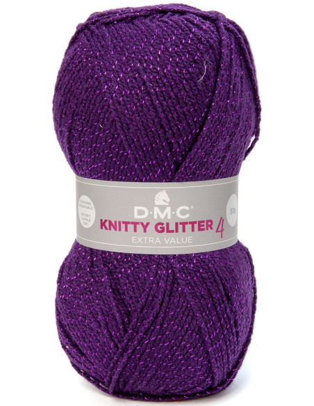 Fil à tricoter Knitty 4 Glitter DMC