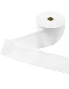 Ruban à passants cachés à pattes 100 mm - Blanc