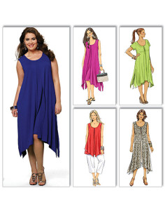 Patron de haut, robe et pantalon - Butterick 5655
