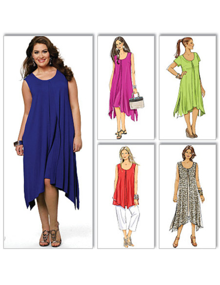 Patron de haut, robe et pantalon - Butterick 5655