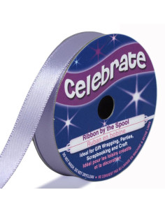 Ruban satin Celebrate parme - 9 mm x 6 mètres