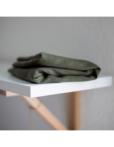 Tissu tencel crêpe - Kaki