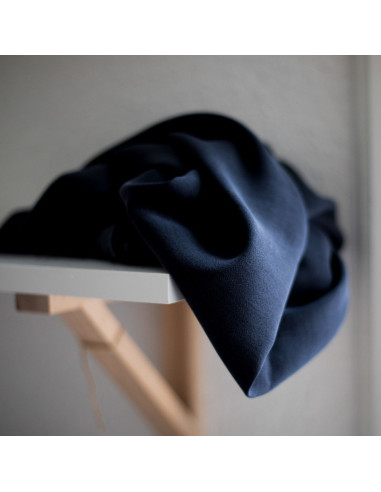 Tissu tencel crêpe - Noir