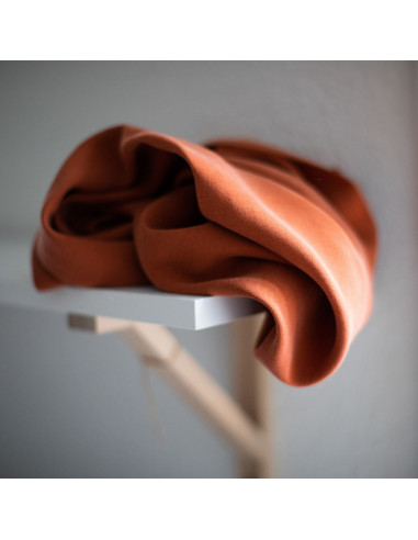 Tissu tencel crêpe - Rouille