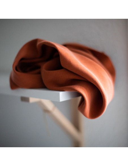 Tissu tencel crêpe - Rouille