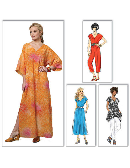 Patron de haut, robe, caftan, combinaison et pantalon - Butterick 5652