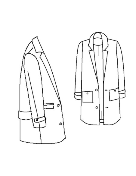 Patron de manteau Ray - Maison Fauve