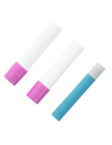2 recharges stylo colle temporaire spécial tissu