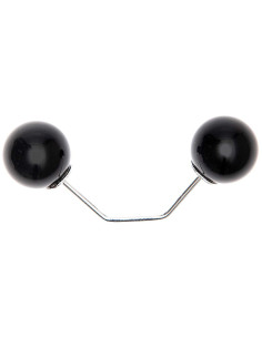 Epingle à vis 2 tête branche argent 65 mm - Noir