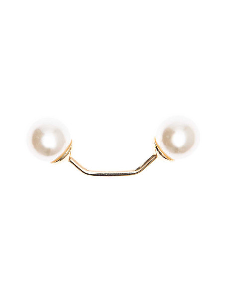 Epingle à vis 2 tête branche or 48 mm - Crème