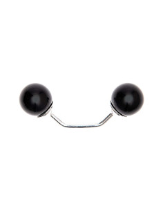 Epingle à vis 2 tête branche argent 48 mm - Noir