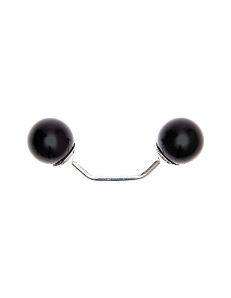 Epingle à vis 2 tête branche argent 48 mm - Noir
