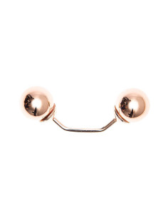 Epingle à vis 2 tête branche or 48 mm - Or rose