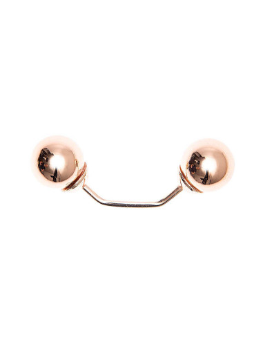 Epingle à vis 2 tête branche or 48 mm - Or rose