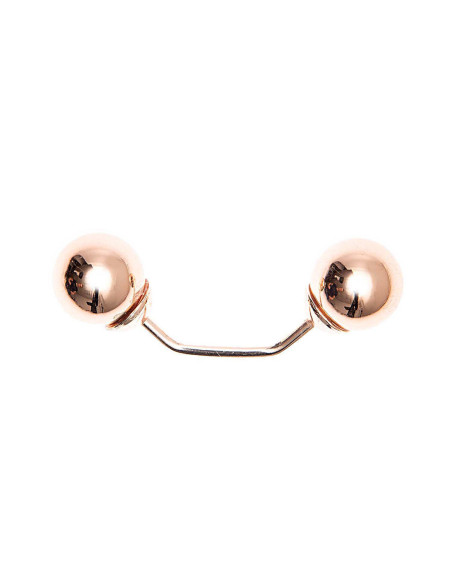 Epingle à vis 2 tête branche or 48 mm - Or rose