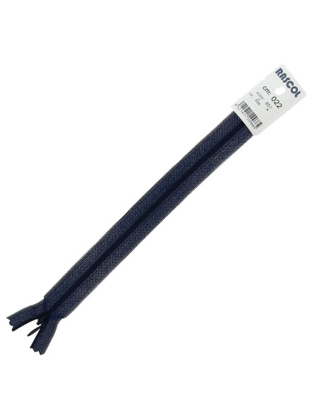 Fermeture invisible Rascol - Bleu marine
