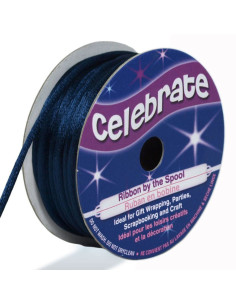 Cordon queue de rat Celebrate bleu marine - 2 mm x 10 mètres
